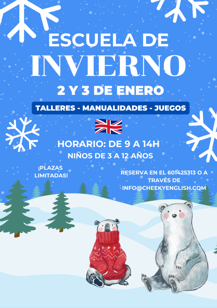 Academia de inglés en Murcia Escuela de invierno 2024 A4